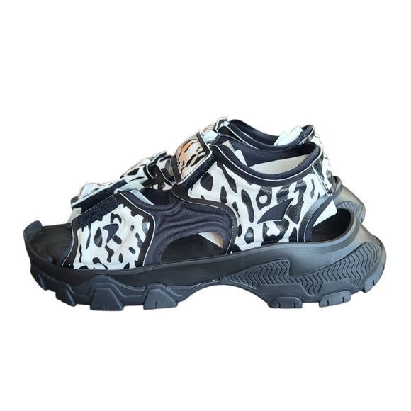 Adidas by Stella McCartney Shoes - ADIDAS x Stella McCartney 9 Black White Animal Print Hika Sandal Women